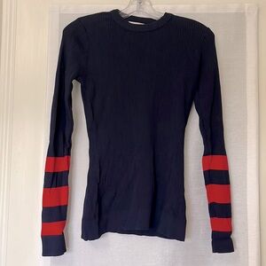 Navy and Red sweater